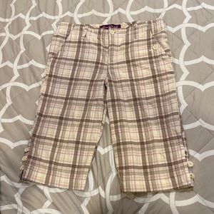 Gloria Vanderbilt cute plaid walking shorts